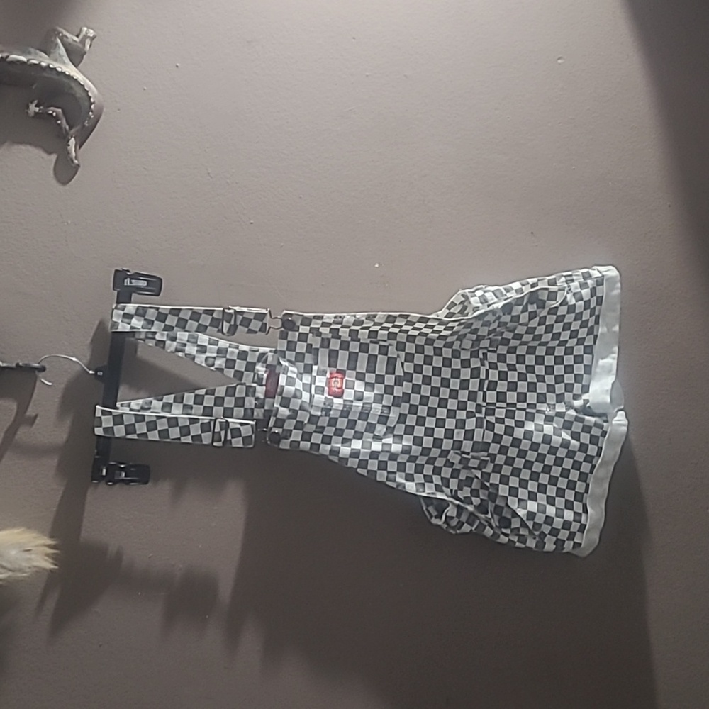 Dickies Black and White Checkered Jean Shorts